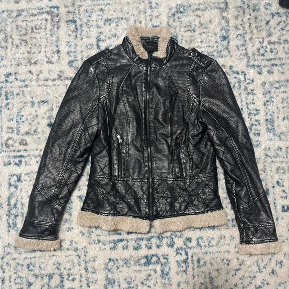 Leather Fur Jacket - Picture 3 of 7